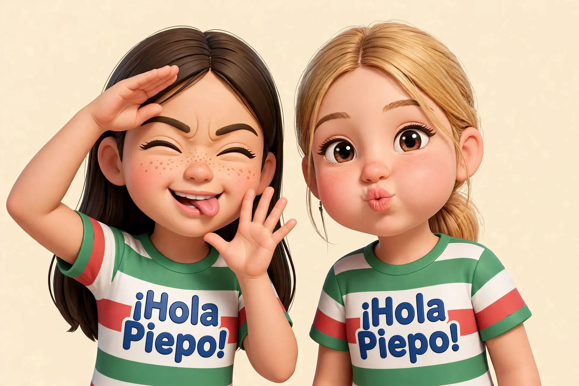 Piepo and friend — the ¡Hola Piepo! mascot